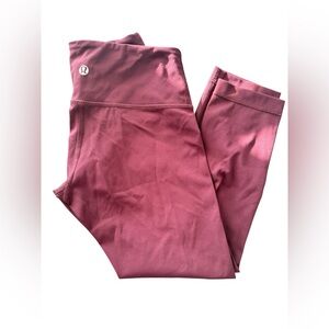 Lululemon Burgundy Capri Leggings
